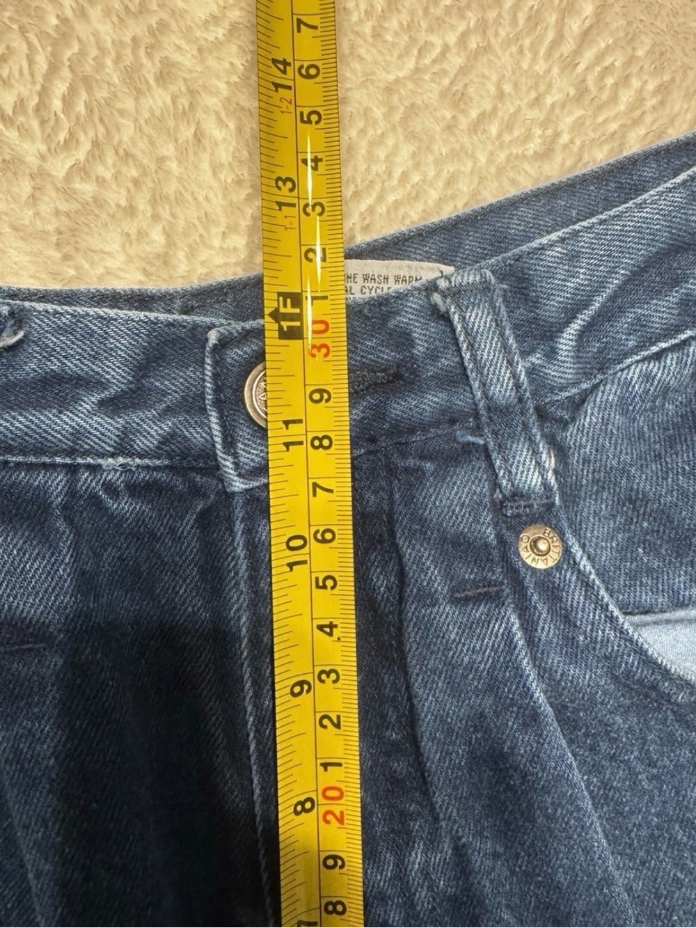 Vintage Britannia Jeans Size 6 High Rise Pleated Tapered Mom Jeans 100% Cotton - Picture 8 of 9